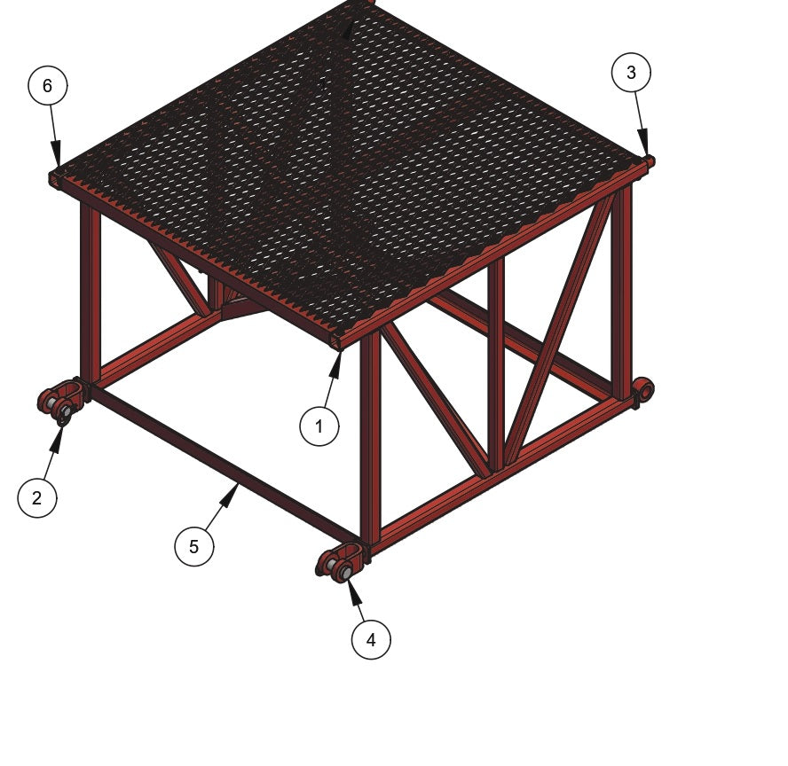 WB2434 Mainframe Assembly - 3 Foot Parts by Allen Engineering
