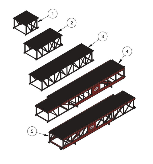 WB2434 Mainframe Sizes by Allen Engineering