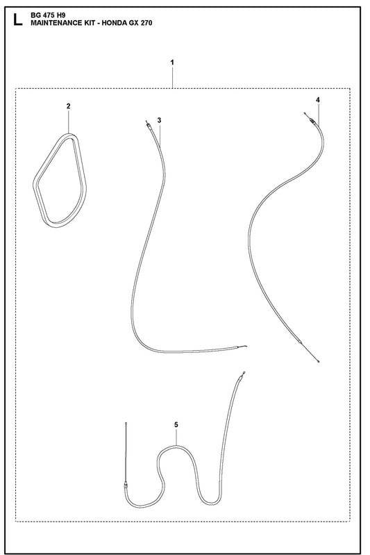 Maintenance Kit- Honda GX 270 Parts For BG 475 By Husqvarna