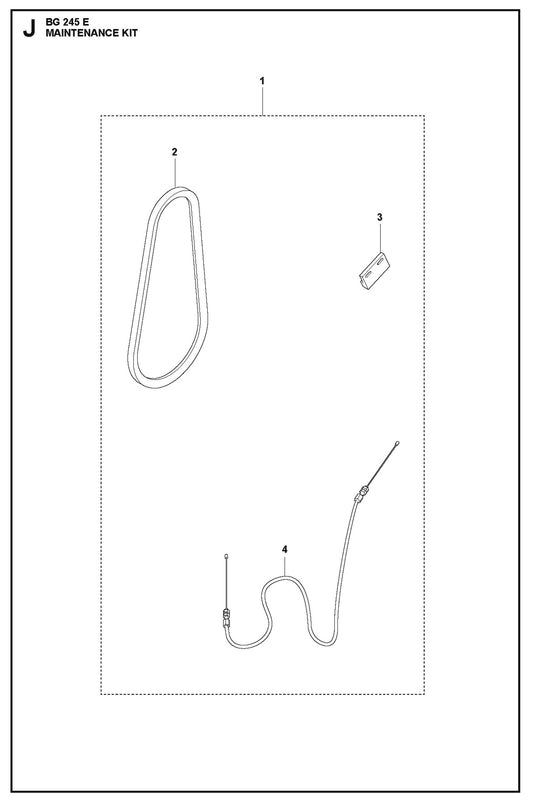 Maintenance Kit Parts For BG 245 E By Husqvarna