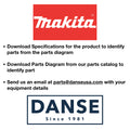 Makita Label/Caution for EK7651H Power Cutters 800E236