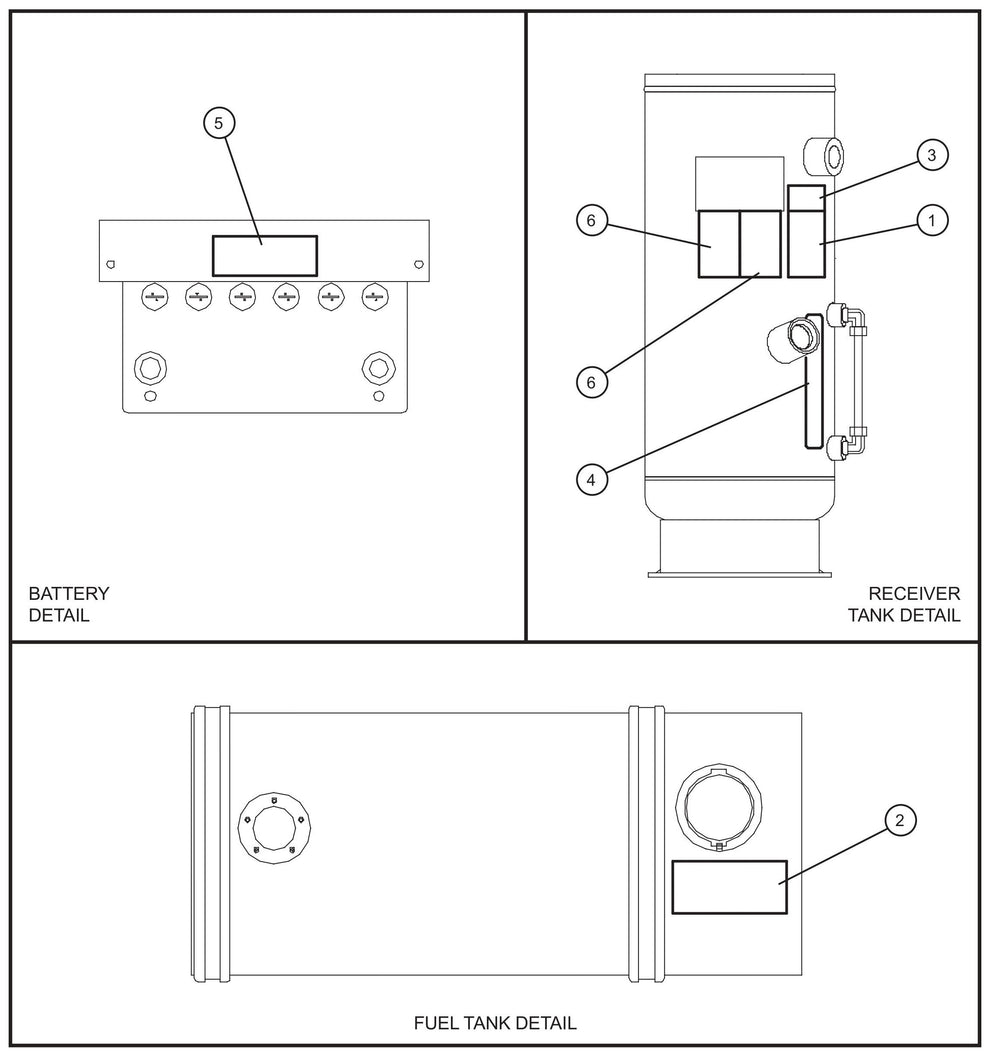 Other Interior Decals Assembly Parts for MAXI-AIR 100 T4F (28-000001 and UP) by Allmand