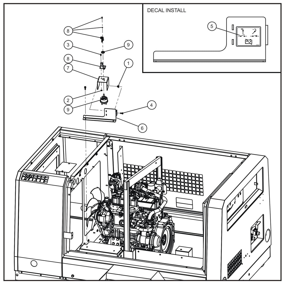 Battery Disconnect Option Assembly Parts for MAXI-AIR 185 (19-000001 and UP) by Allmand
