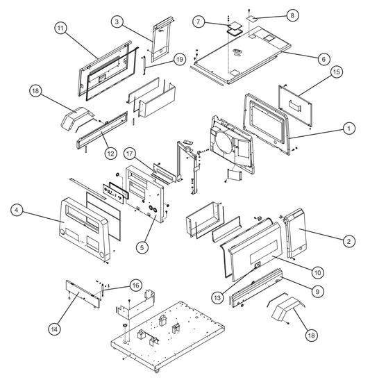 Trailer Base Assembly Parts for MAXI-AIR 185 (19-000001 and UP) by Allmand