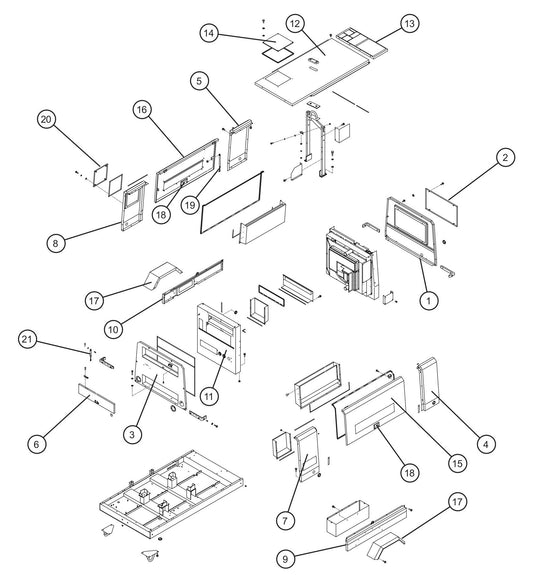 Trailer Base Assembly Parts for MAXI-AIR 400 T4F (20-000001 and UP) by Allmand