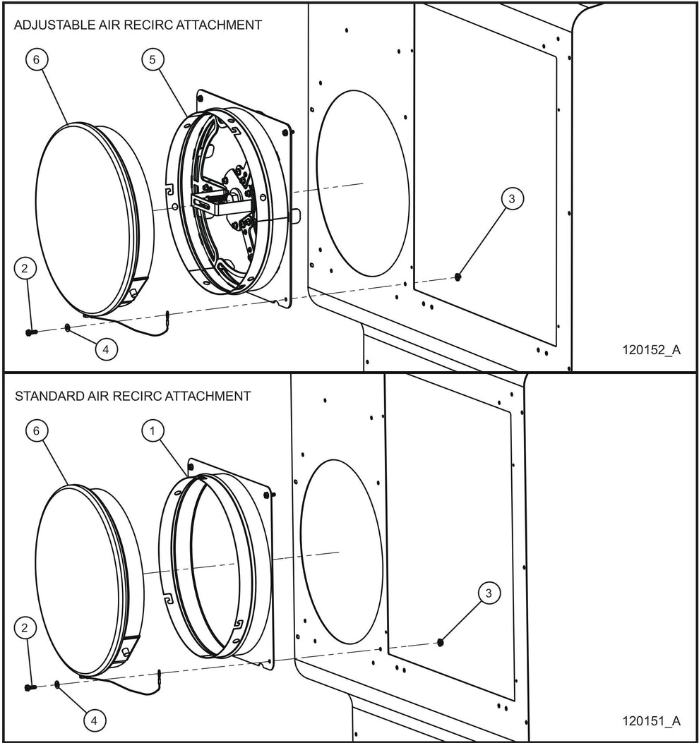 MCS MH500 IQ-R Heater Air Recirculation Connections Assembly Parts for Maxi-Heat 1MBTU (36-000001 to 36-999999) by Allmand