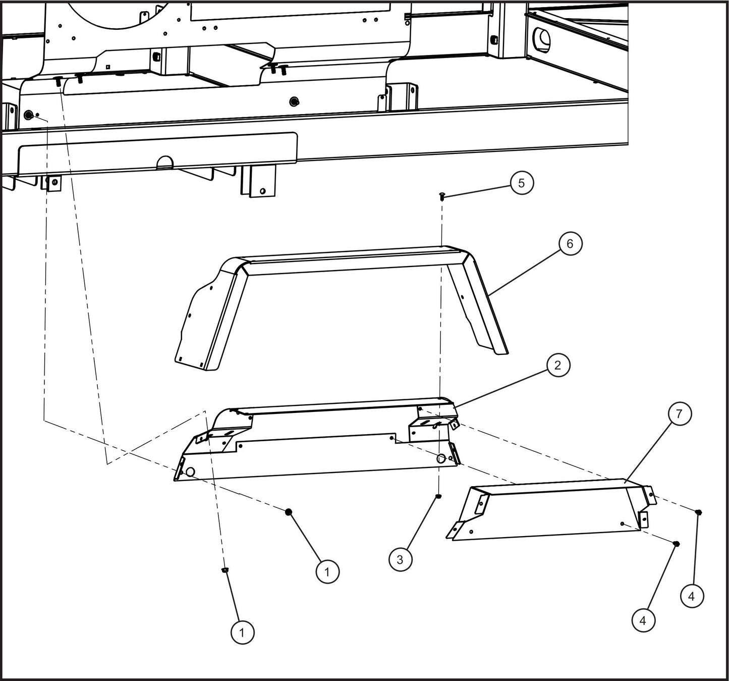 Right Fender Assembly Parts for Maxi-Heat 1MBTU (36-000001 to 36-999999) by Allmand