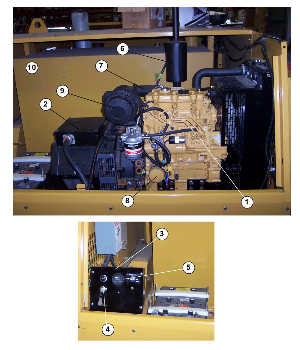 Engine and Control Panel-CAT Assembly Parts for MAXI-HEAT MH-1000 (0001MXH09 TO 9999MXH11) by Allmand