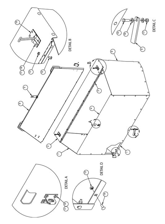 Optional and Accessories Assembly Parts-1 for MAXI-HEAT MH-1000 (0001MXH09 TO 9999MXH11) by Allmand