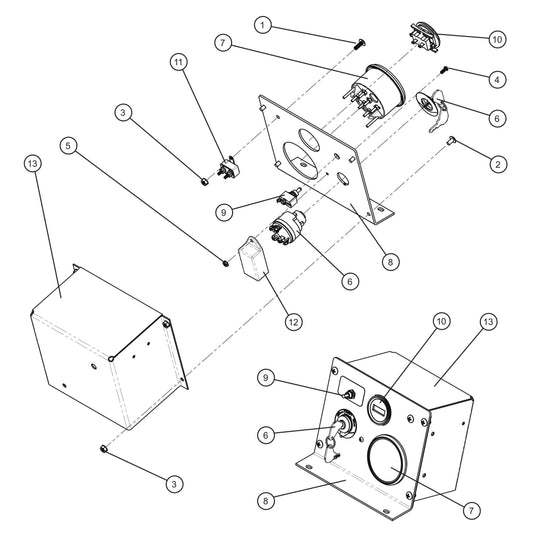 CAT Control Box Assembly Parts for MAXI-HEAT MH-1000 (0001MXH12 and UP) by Allmand