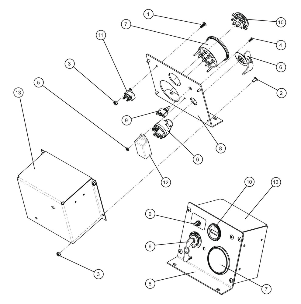 CAT Control Box Assembly Parts for MAXI-HEAT MH-1000 (0001MXH12 and UP) by Allmand
