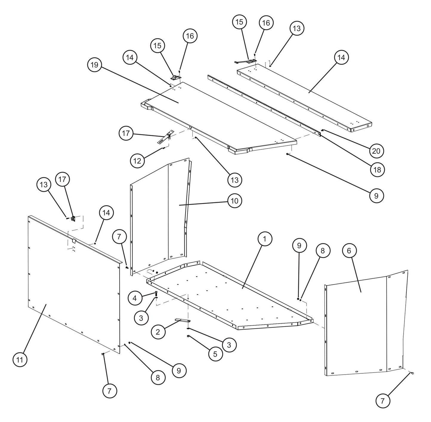 Duct Box Assembly Parts for MAXI-HEAT MH-1000 (0001MXH12 and UP) by Allmand
