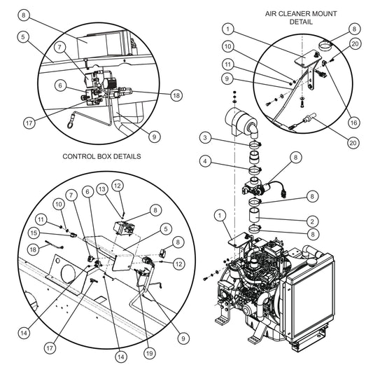 Shocker Valve Isuzu T4F 3CE1 Assembly Parts for MAXI-HEAT MH-1000 (0001MXH12 and UP) by Allmand