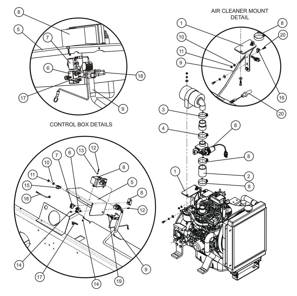 Shocker Valve Isuzu T4F 3CE1 Assembly Parts for MAXI-HEAT MH-1000 (0001MXH12 and UP) by Allmand