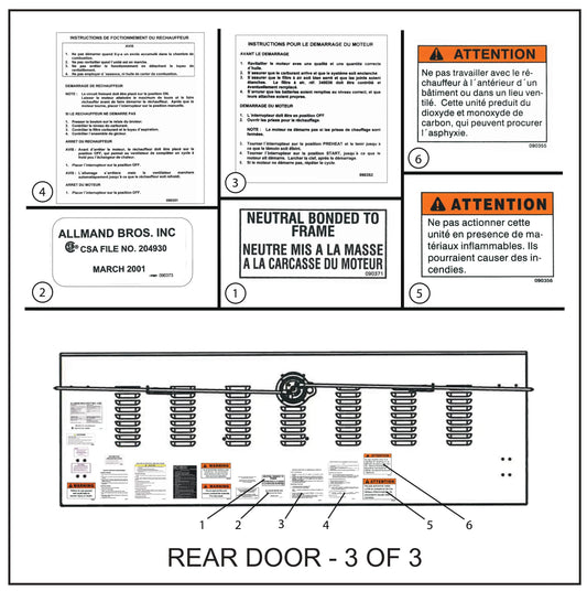 Maxi-Heat Decals (8 of 8) Assembly Parts for MAXI-HEAT MH-1000 (0001MXH12 and UP) by Allmand