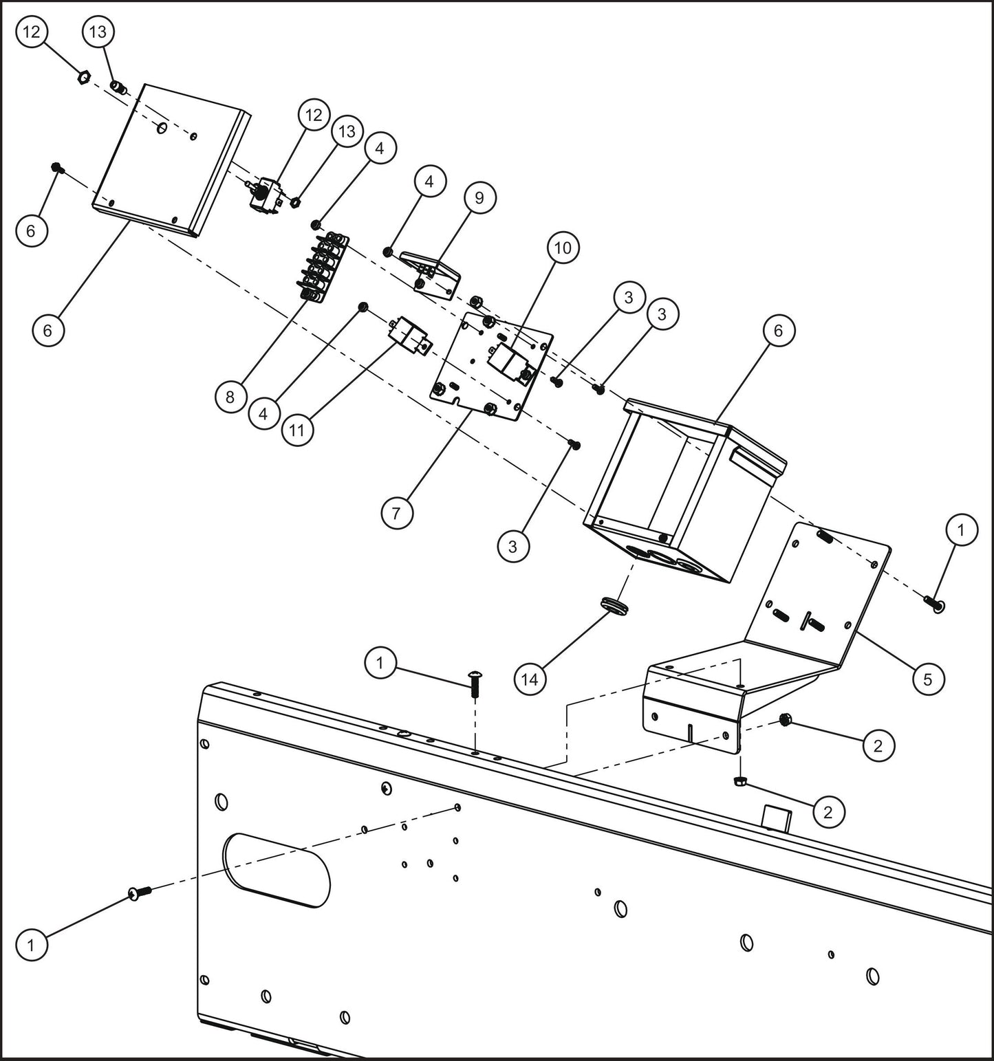 Gas Detection System Control Box Assembly Parts for MAXI-HEAT MH500iQ Gas Detection System by Allmand