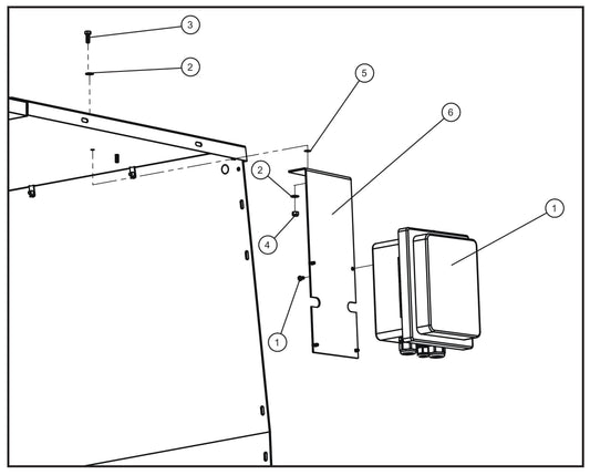 MH500iQ Junction Box Install Group Assembly Parts for MAXI-HEAT MH500iQ (14-000001 to 14-999999) by Allmand