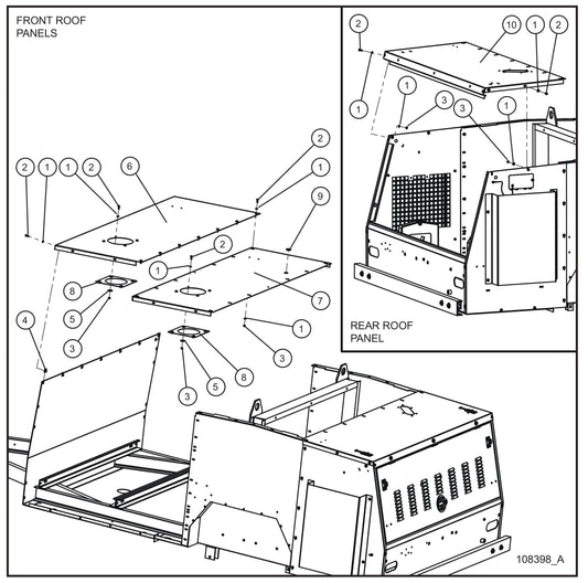 Trailer Base Group (3 of 4) Assembly Parts for MAXI-HEAT MH500iQ (14-000001 to 14-999999) by Allmand