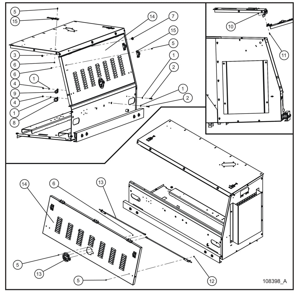 Trailer Base Group (4 of 4) Assembly Parts for MAXI-HEAT MH500iQ (14-000001 to 14-999999) by Allmand