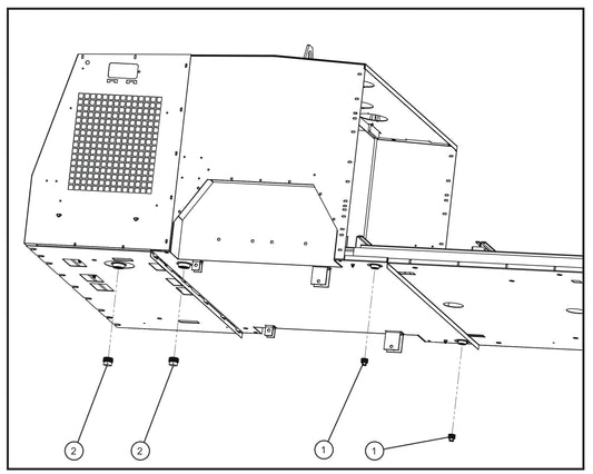 FCS Containment Plugs Assembly Parts for MAXI-HEAT MH500iQ (14-000001 to 14-999999) by Allmand