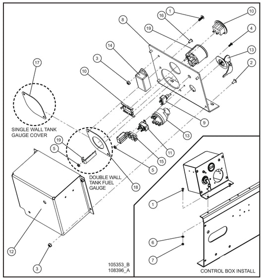 CAT Control Box Group Assembly Parts for MAXI-HEAT MH500iQ (14-000001 to 14-999999) by Allmand