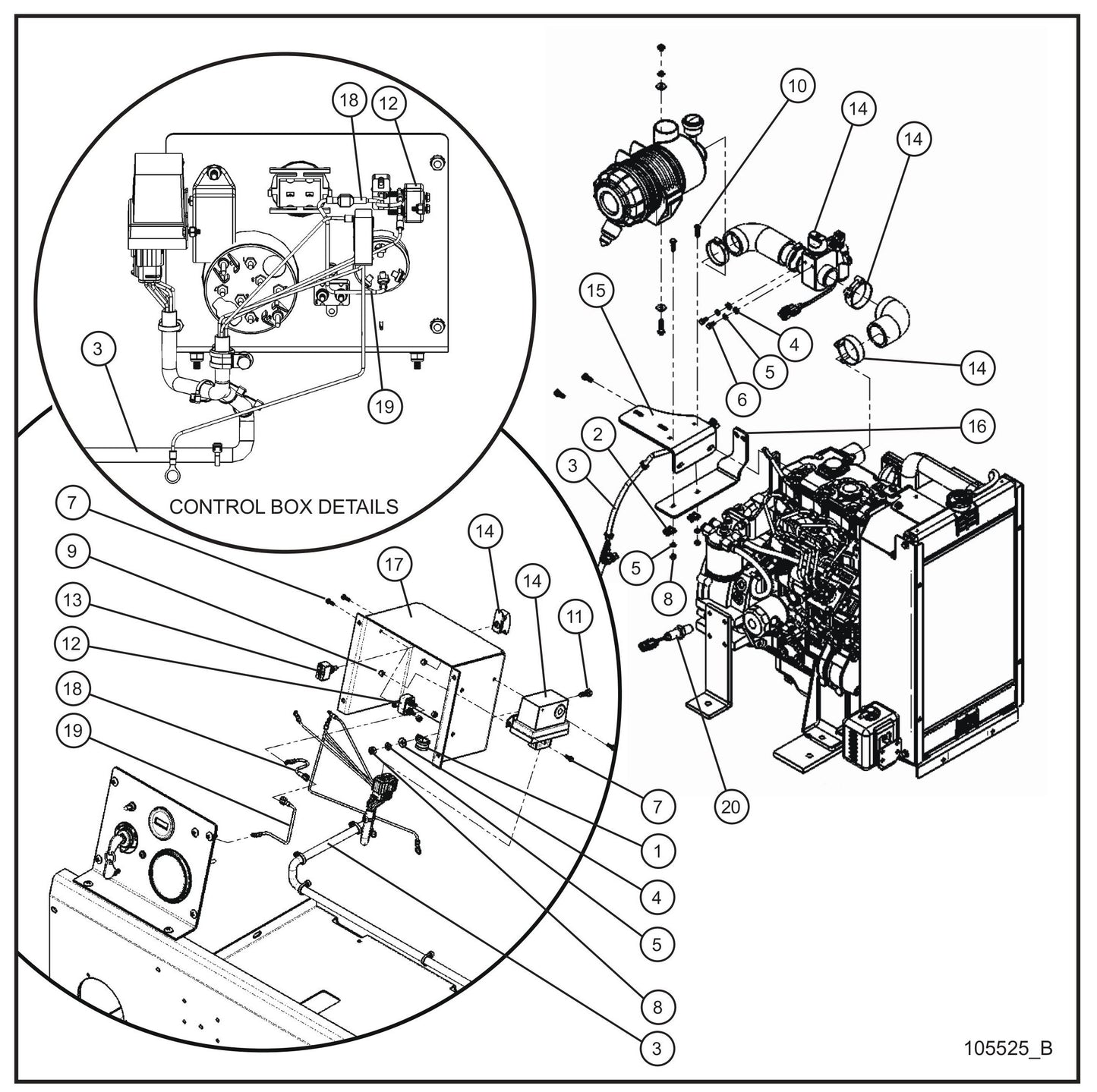 CAT C1.5 Shocker Valve Group Assembly Parts for MAXI-HEAT MH500iQ (14-000001 to 14-999999) by Allmand