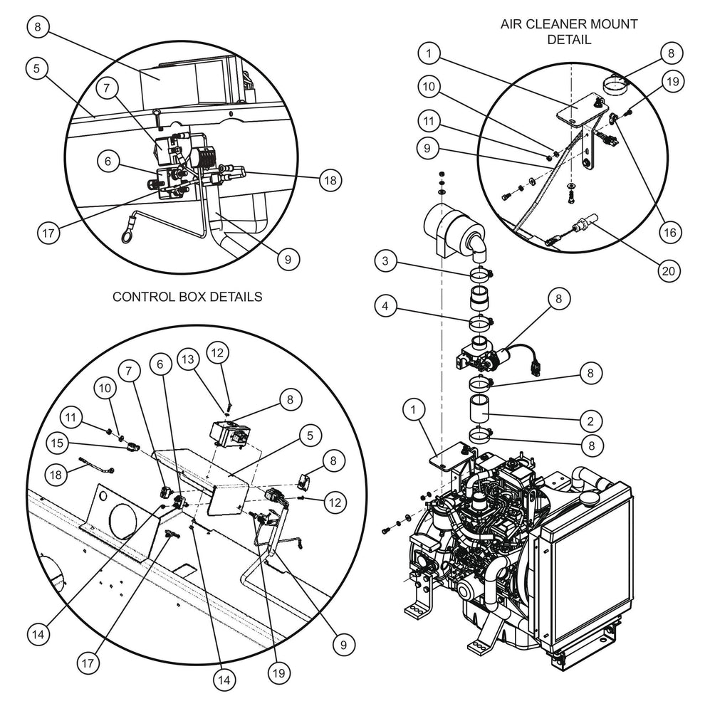 Isuzu 3CE1 Shocker Valve Group Assembly Parts for MAXI-HEAT MH500iQ (0001MH16 TO 9999MH16) by allmand
