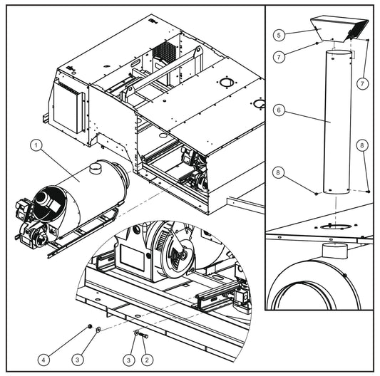 MH500iQ Install Group Assembly Parts for MAXI-HEAT MH500iQ (0001MH16 TO 9999MH16) by allmand
