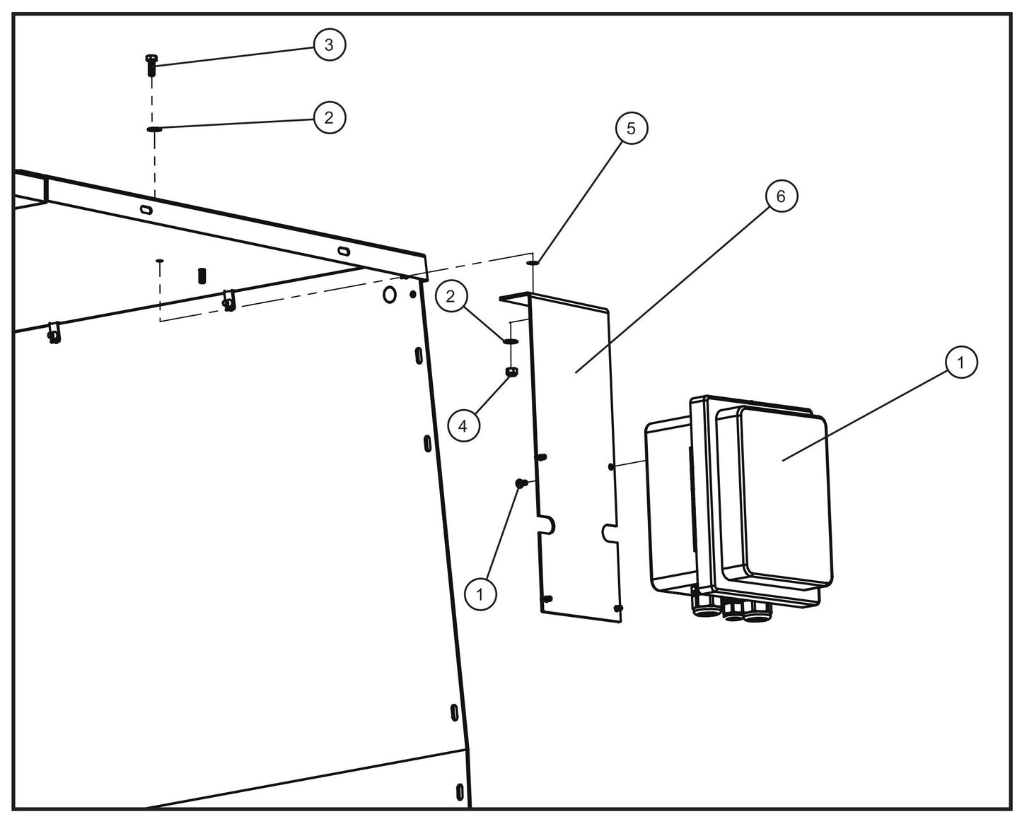MH500iQ Junction Box Install Group Assembly Parts for MAXI-HEAT MH500iQ (0001MH16 TO 9999MH16) by allmand