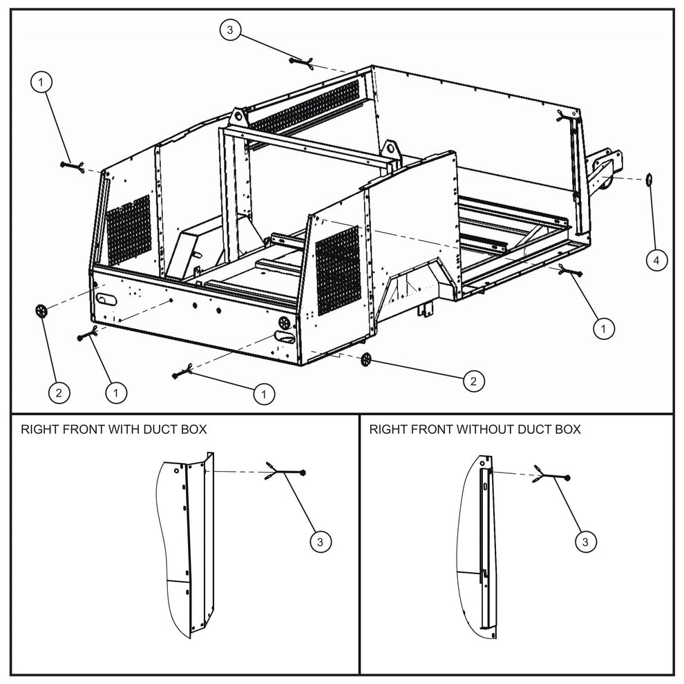VIN Package Group Assembly Parts for MAXI-HEAT MH500iQ (0001MH16 TO 9999MH16) by allmand
