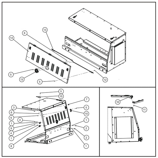 Trailer Base Group (5 of 5) Assembly Parts for MAXI-HEAT MH500iQ (0001MH16 TO 9999MH16) by allmand