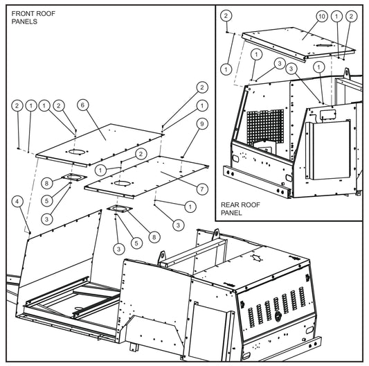 Trailer Base FCS Group (4 of 6) Assembly Parts for MAXI-HEAT MH500iQ (0001MH16 TO 9999MH16) by allmand