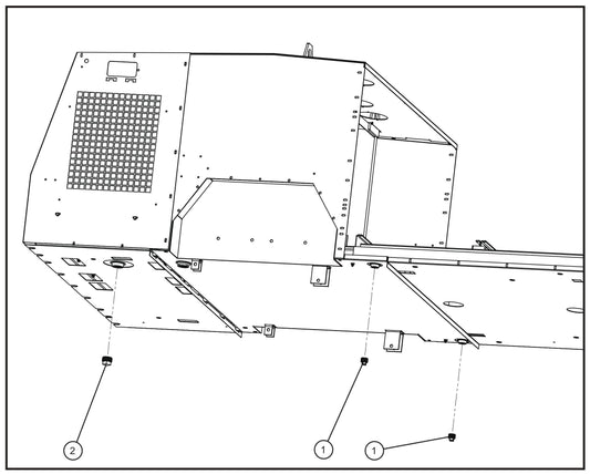 FCS Containment Tray Install Group (3 of 3) Assembly Parts for MAXI-HEAT MH500iQ (0001MH16 TO 9999MH16) by allmand