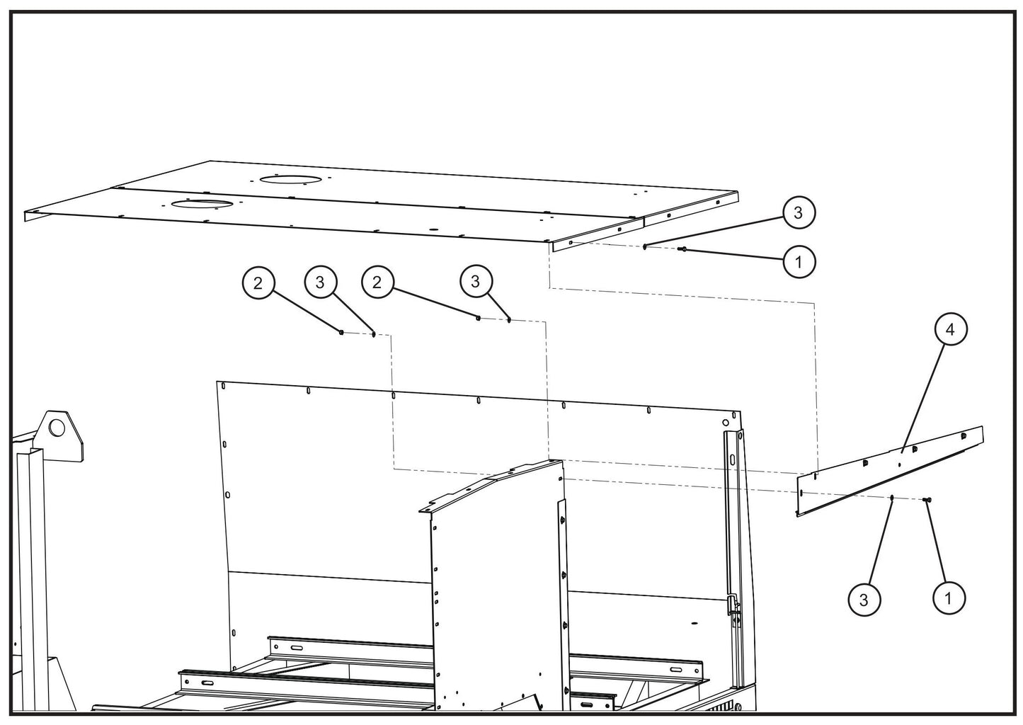 Right Door Group (2 of 3) Assembly Parts for MAXI-HEAT MH500iQ (0001MH16 TO 9999MH16) by allmand