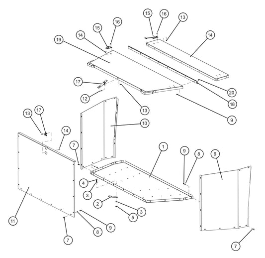 Duct Box Group Assembly Parts for MAXI-HEAT MH500iQ (0001MH16 TO 9999MH16) by allmand