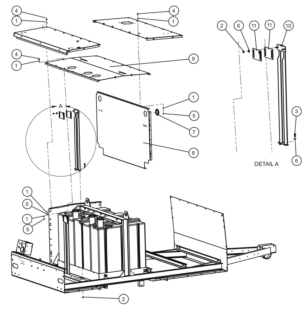 Poly Fuel Tank Group (1 of 2) Assembly Parts for MAXI-HEAT MH500iQ (0001MH16 TO 9999MH16) by allmand