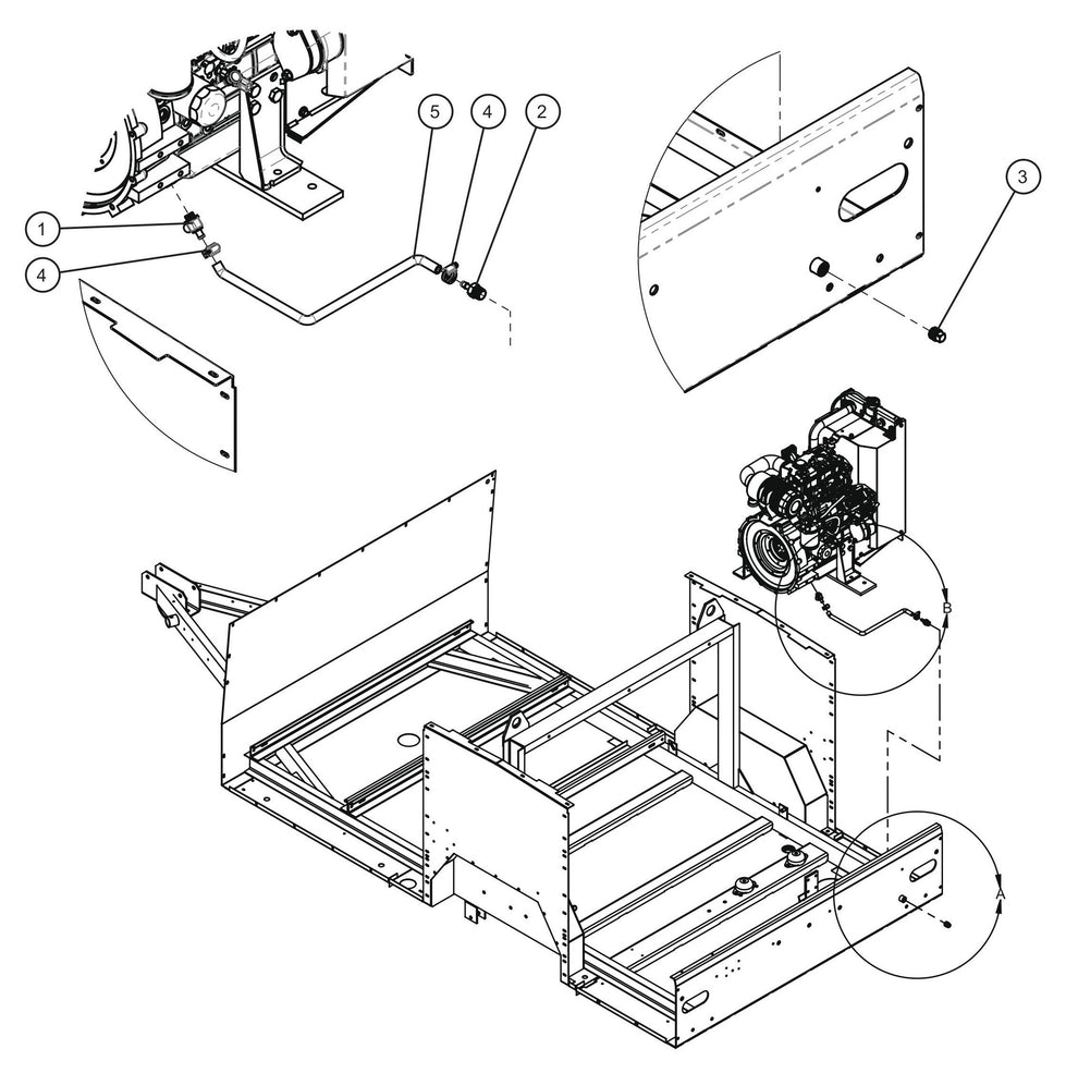 CAT C1.5 FCS Remote Oil Drain Group Assembly Parts for MAXI-HEAT MH500iQ (0001MH16 TO 9999MH16) by allmand