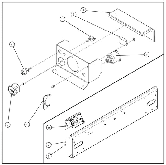 Isuzu Control Box Group (1 of 2) Assembly Parts for MAXI-HEAT MH500iQ (0001MH16 TO 9999MH16) by allmand