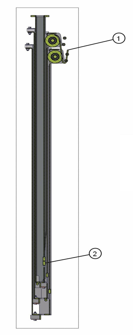 Cable Routing Sections 5-7 Assembly Parts for ML20B Series Maxi-Light (0001MXL08-0001MXL10) by Allmand