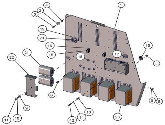 Ballast 1250W 4 Light Assembly Parts for ML20B Series Maxi-Light (0001MXL08-0001MXL10) by Allmand