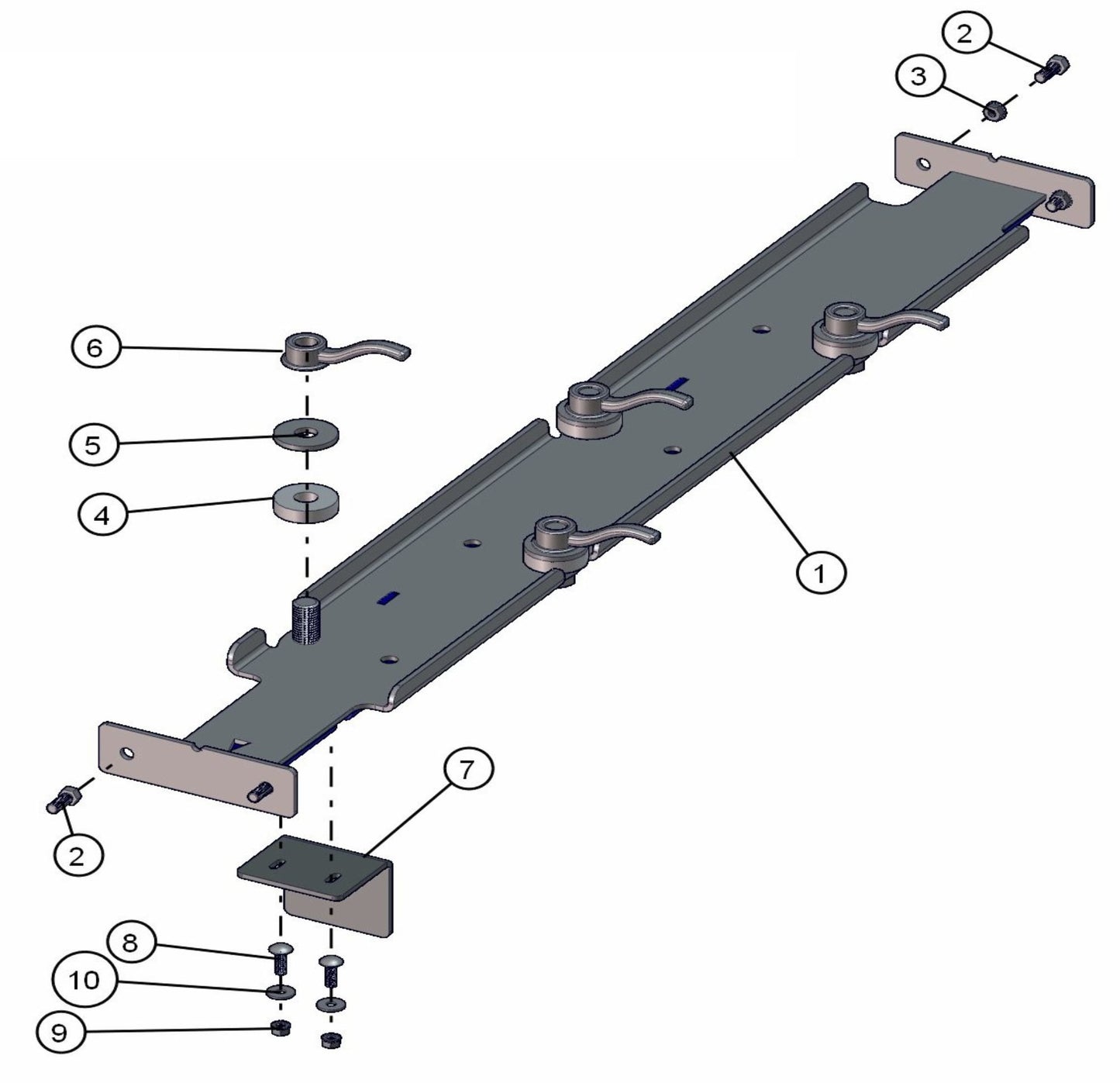 Inside SHO Light Storage Assembly Parts for ML20B Series Maxi-Light (0001MXL08-0001MXL10) by Allmand