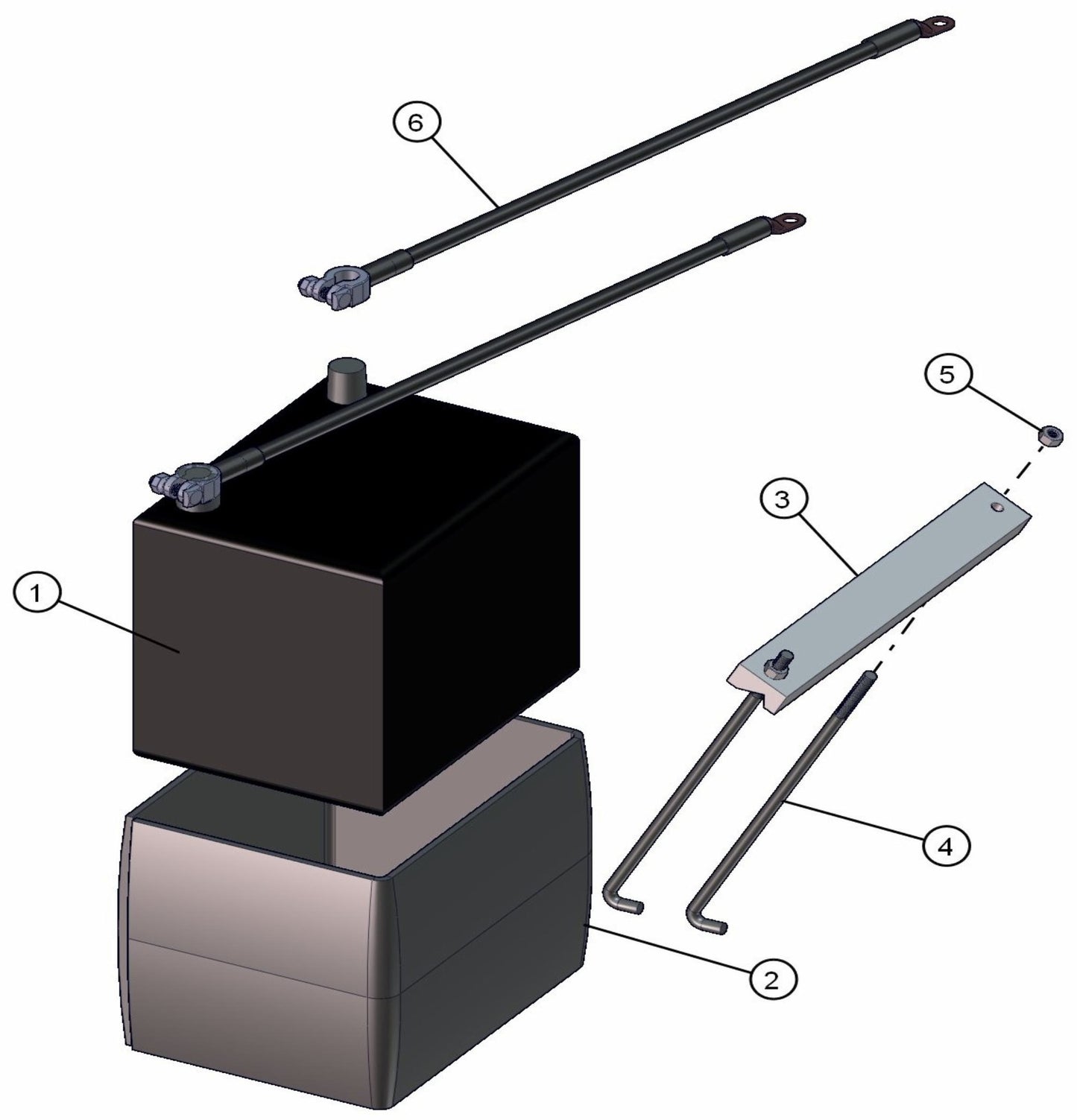 Battery Assembly Parts for ML20B Series Maxi-Light (0001MXL08-0001MXL10) by Allmand