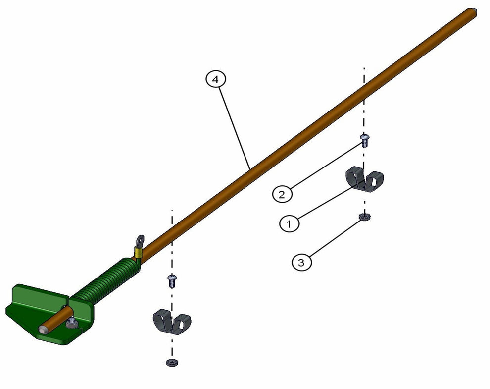 Ground Rod Assembly Parts for ML20B Series Maxi-Light (0001MXL08-0001MXL10) by Allmand
