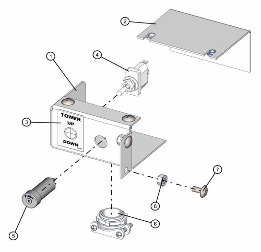Tower Control Panel Assembly Parts for Maxi-Lite FCS AS3000 (0001MXL10 TO 9999MXL13) by Allmand
