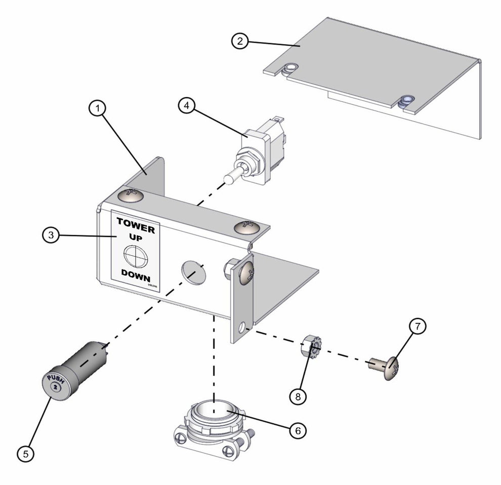 Tower Control Panel Assembly Parts for Maxi-Lite FCS AS3000 (0001MXL10 TO 9999MXL13) by Allmand