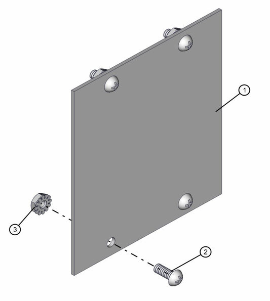 Rear Receptical Cover Assembly Parts for Maxi-Lite FCS AS3000 (0001MXL10 TO 9999MXL13) by Allmand