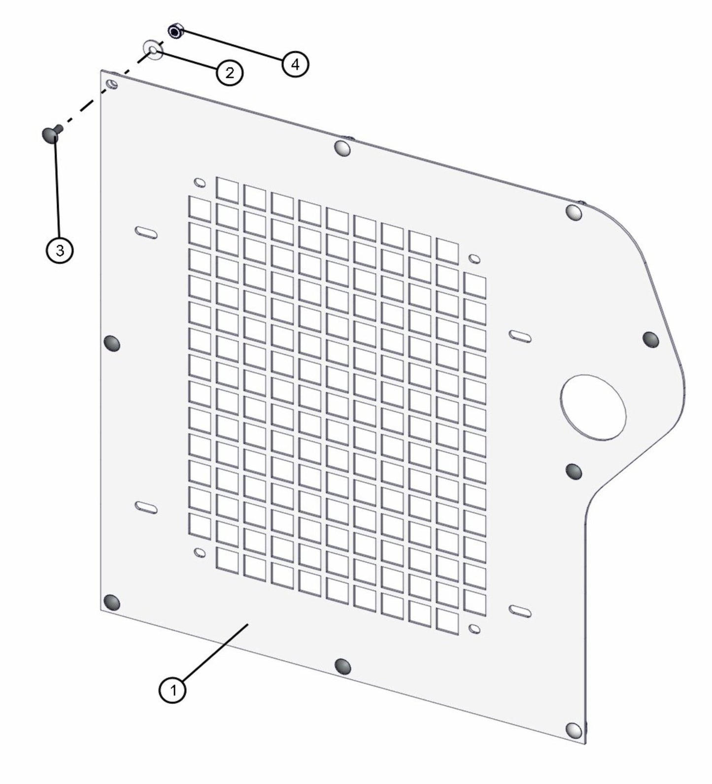 Radiator Plate Assembly Parts for Maxi-Lite FCS AS3000 (0001MXL10 TO 9999MXL13) by Allmand