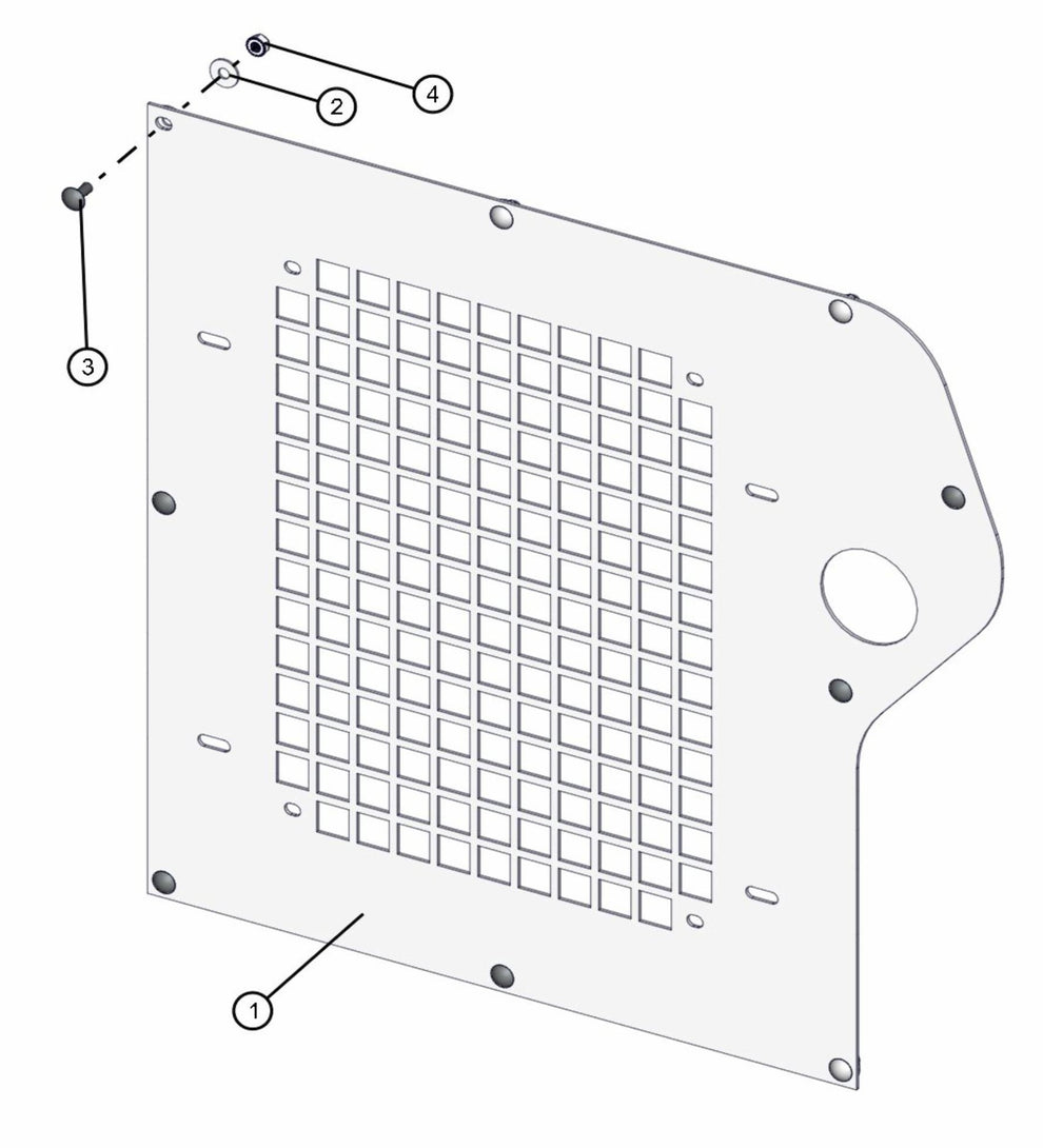Radiator Plate Assembly Parts for Maxi-Lite FCS AS3000 (0001MXL10 TO 9999MXL13) by Allmand