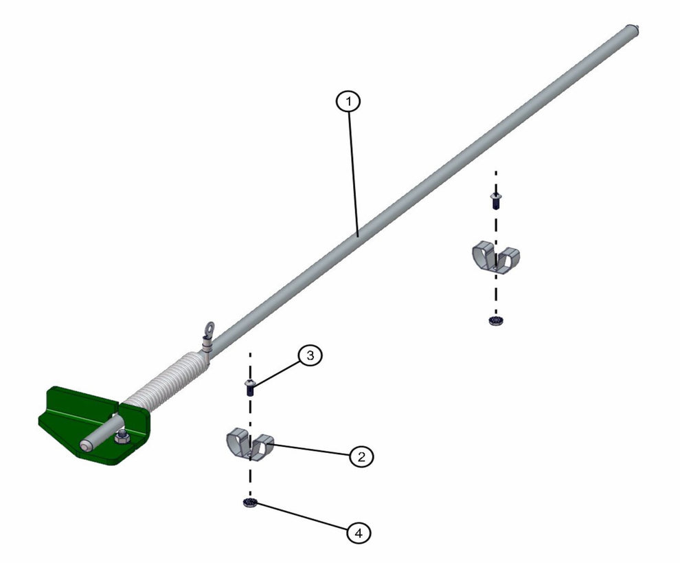 Ground Rod Assembly Parts for Maxi-Lite FCS AS3000 (0001MXL10 TO 9999MXL13) by Allmand