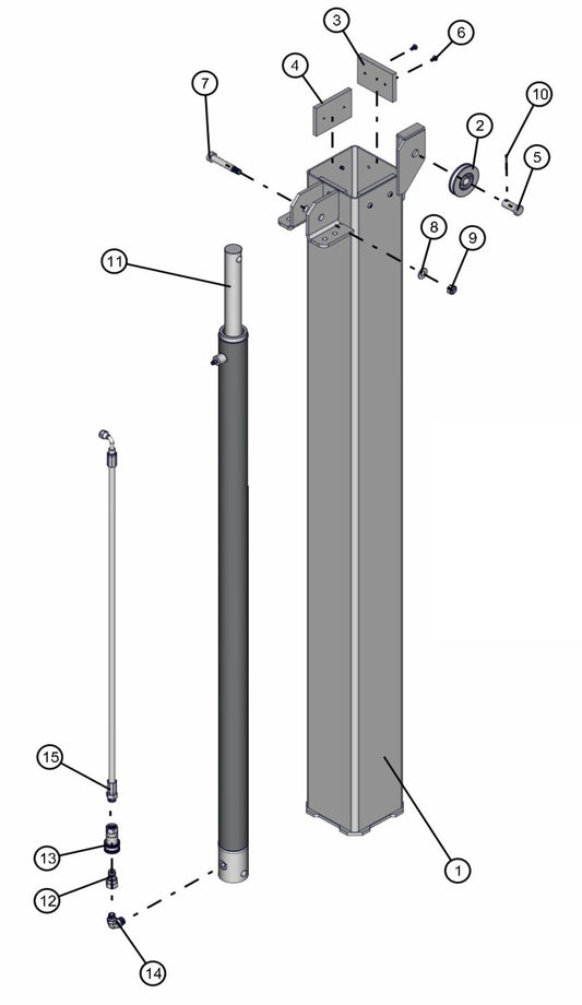 Section 2 Assembly Parts for Maxi-Lite FCS AS3000 (0001MXL10 TO 9999MXL13) by Allmand